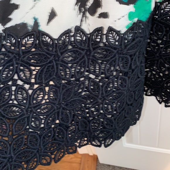 Carmen Marc Valvo Floral Midi Dress, Size 6 - Picture 4 of 8